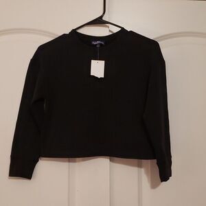 Freshman 1996 Juniors Black Pullover Top Size Large NWT